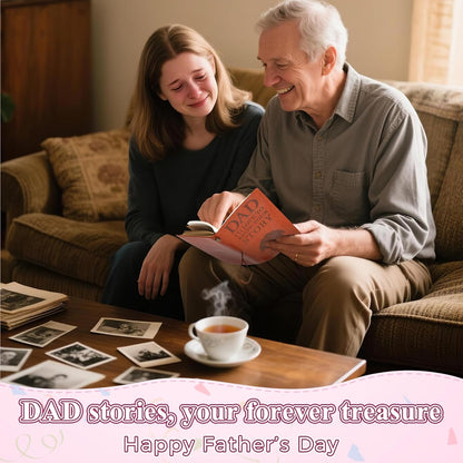 Dad Gifts from Daughter Son Wife Funny Gifts for Dad Birthday Gift for Dad Father in Law New Bonus Step Dads Husband Daddy First Father Dad I Want to Hear Your Story Journal Leather Planners