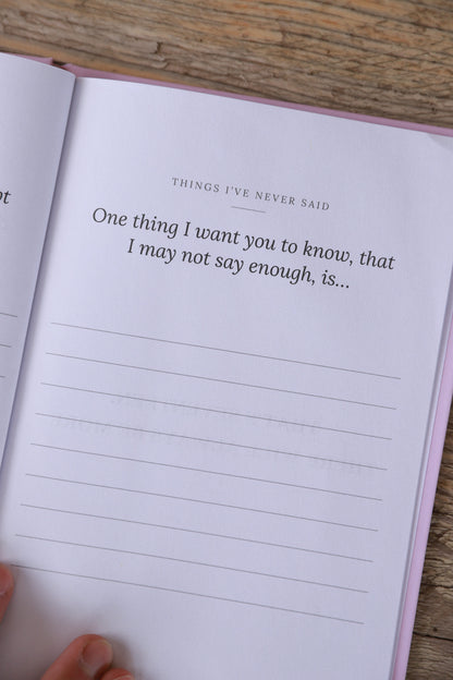 Everything I've Never Said - Mom Edition Light PInk