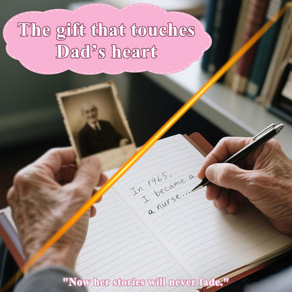 Dad Gifts from Daughter Son Wife Funny Gifts for Dad Birthday Gift for Dad Father in Law New Bonus Step Dads Husband Daddy First Father Dad I Want to Hear Your Story Journal Leather Planners