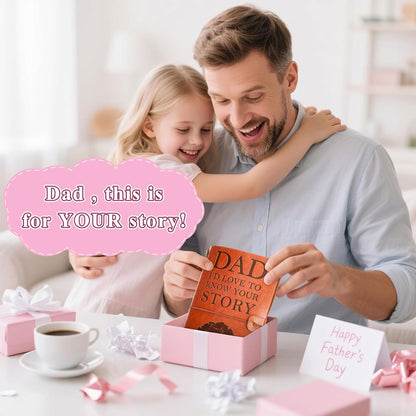 Dad Gifts from Daughter Son Wife Funny Gifts for Dad Birthday Gift for Dad Father in Law New Bonus Step Dads Husband Daddy First Father Dad I Want to Hear Your Story Journal Leather Planners